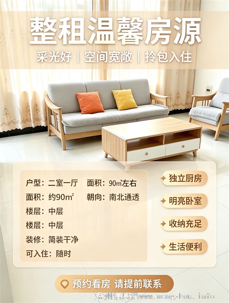 孟州城西房屋出租